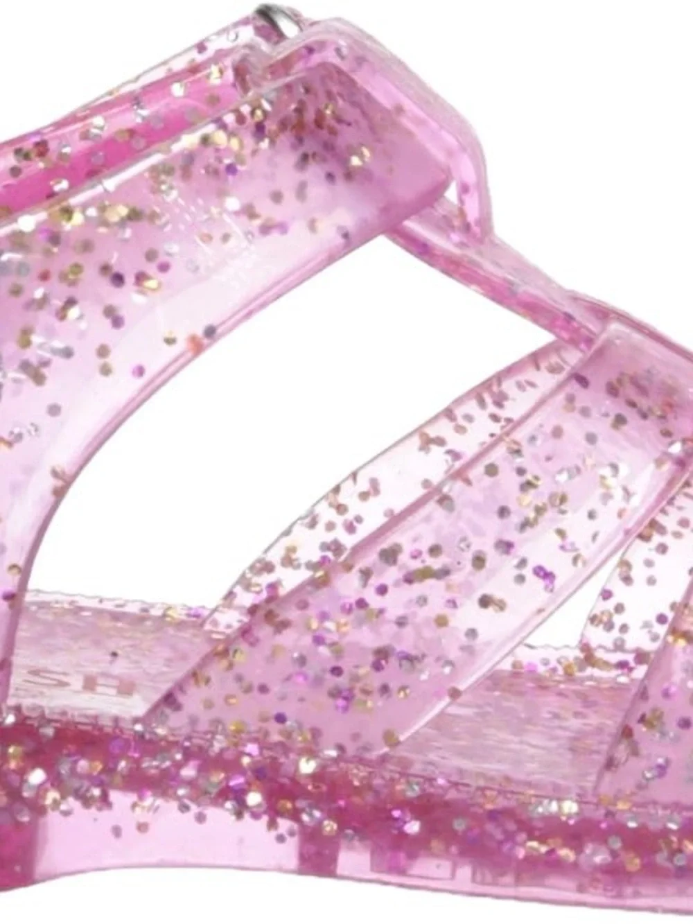 OshKosh B'gosh Glitter Pink Jelly Sandals. 8US